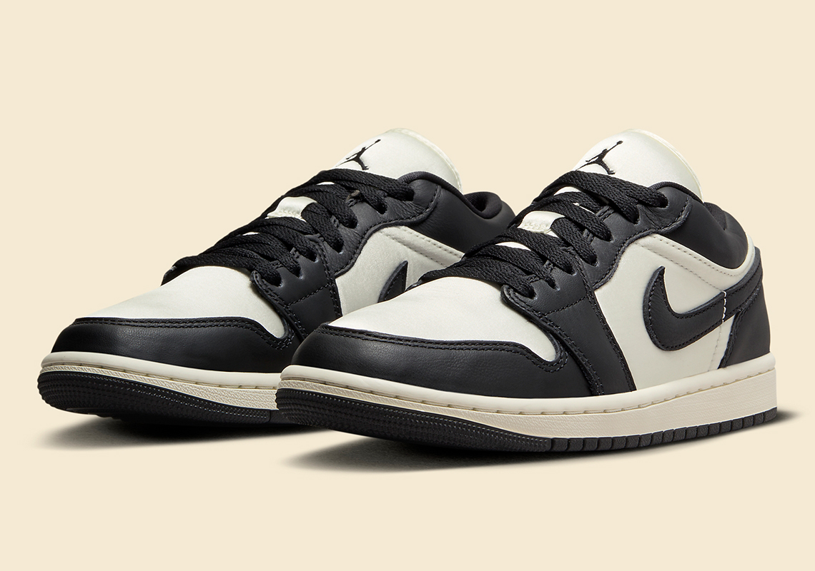 The Air Jordan 1 Low Strikes Up A “Vintage Panda” Look