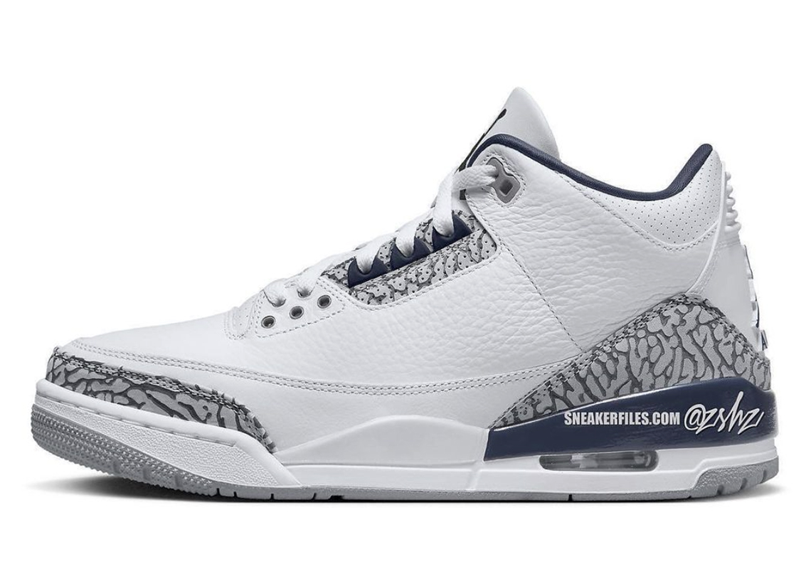 An Air Jordan 3 "Midnight Navy" Is Expected To Release On January 13th, 2024