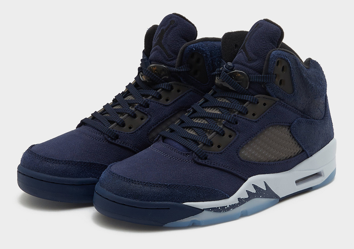 Air Jordan 5 Midnight Navy Black Football Grey Fd6812 400 4