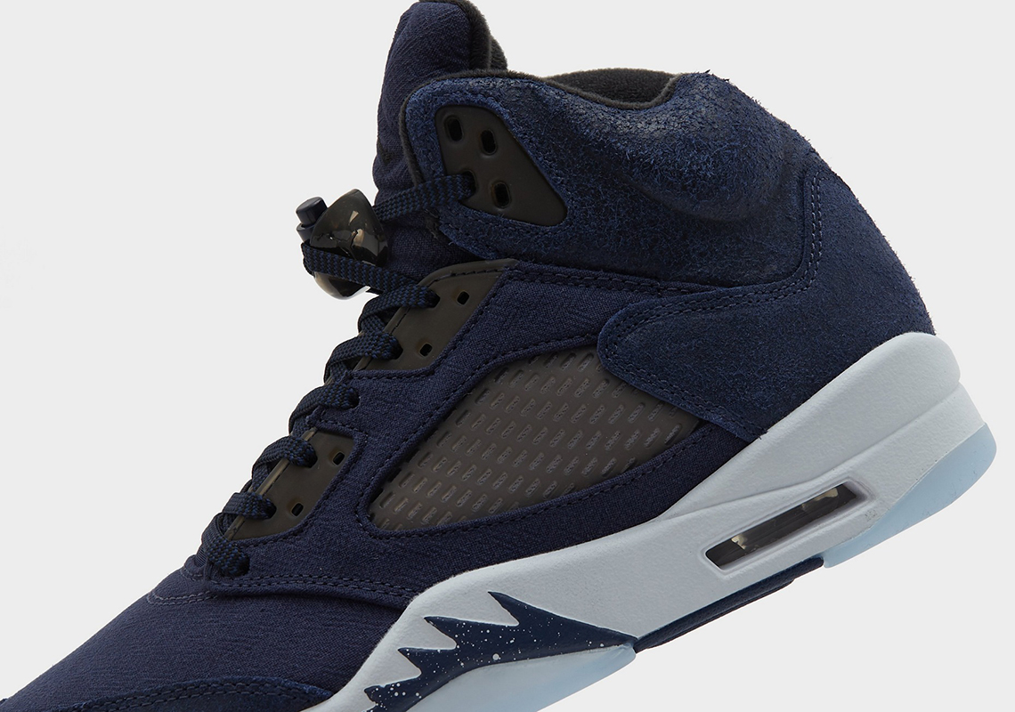 Air Jordan 5 Midnight Navy Black Football Grey Fd6812 400 6