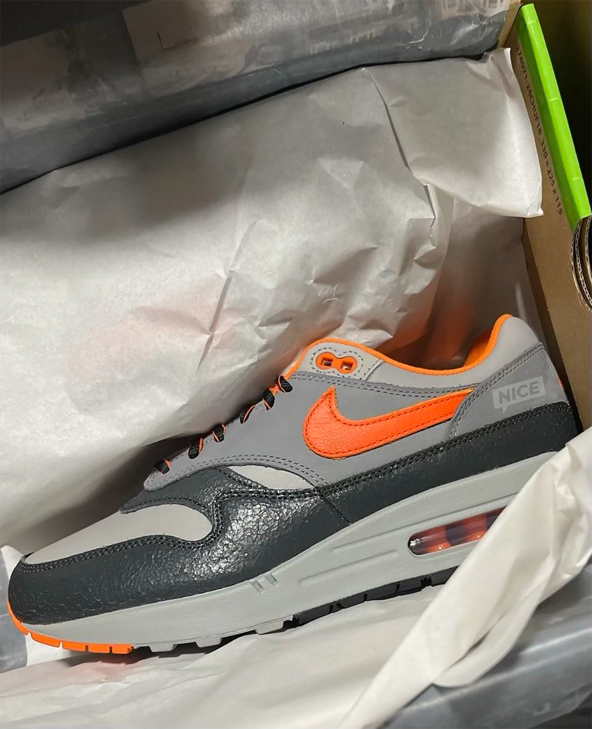 Huf Nike Air Max 1 Grey Orange 2024