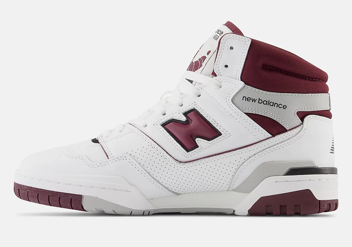 New Balance 650 White Burgundy Raincloud Bb650rch 2