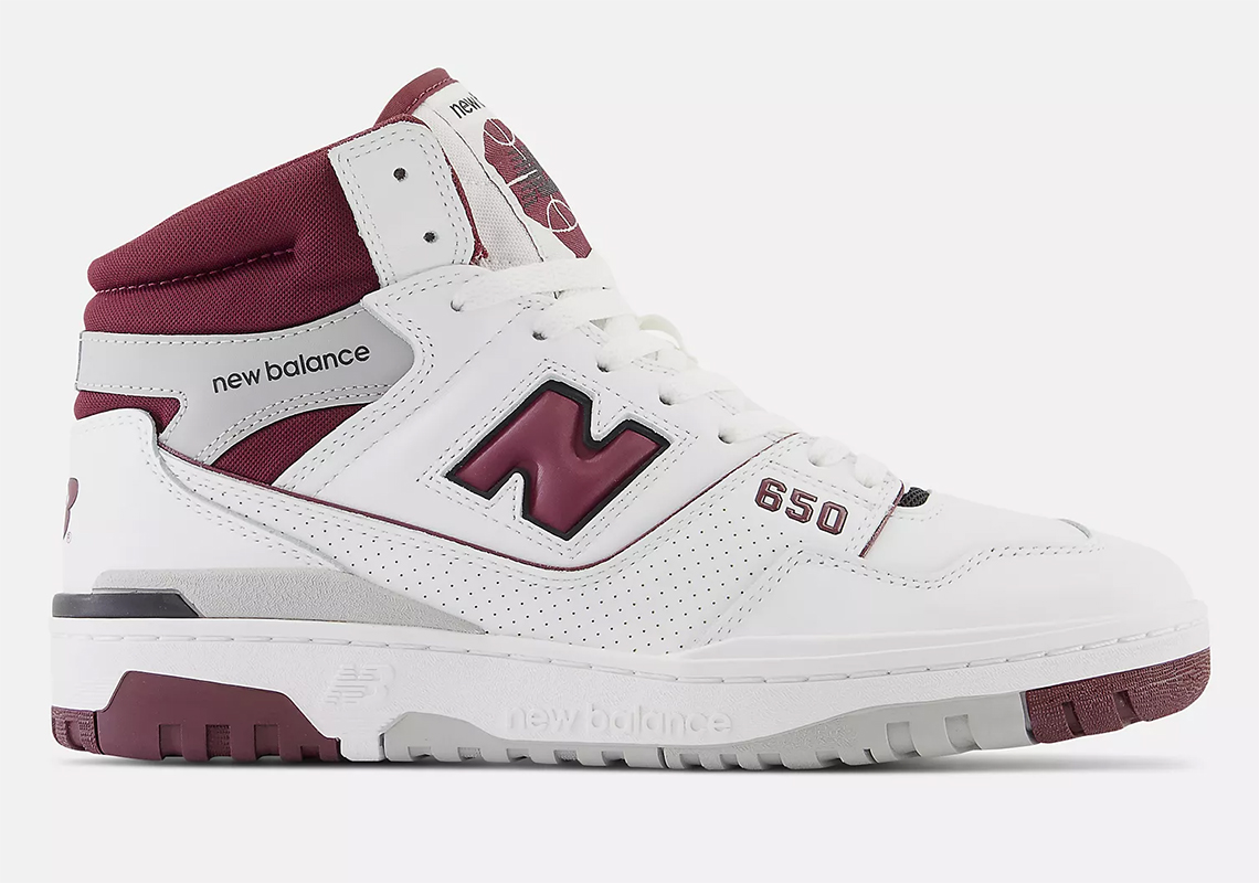 New Balance 650 White Burgundy Raincloud Bb650rch 4