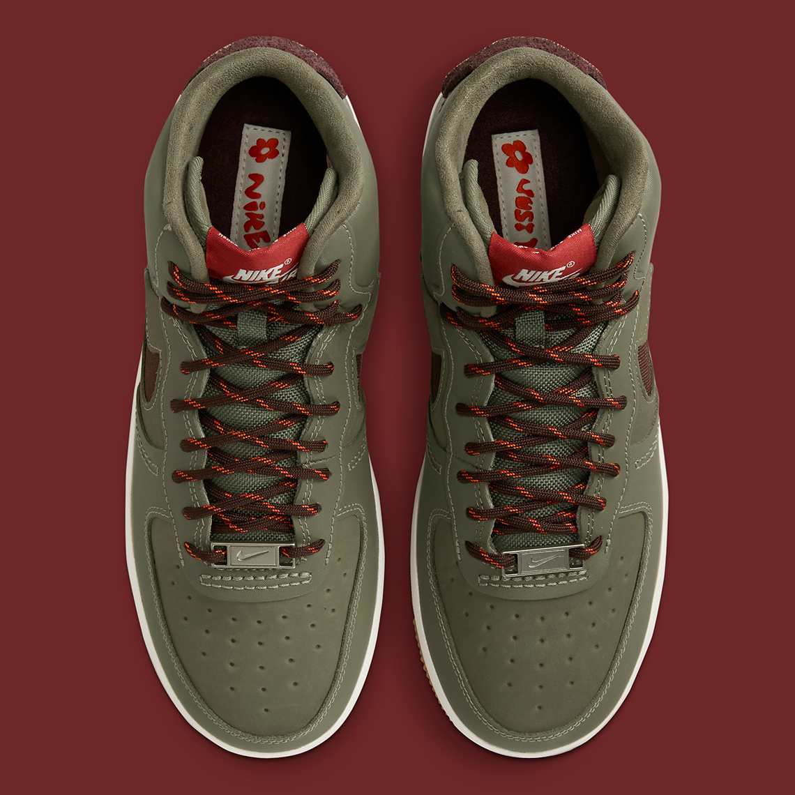 Nike Air Force 1 Sculpt Olive Burgundy Fb7960 200 1