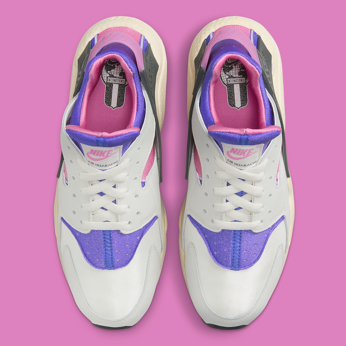 Nike Air Huarache White Purple Pink Fb9697 001 3