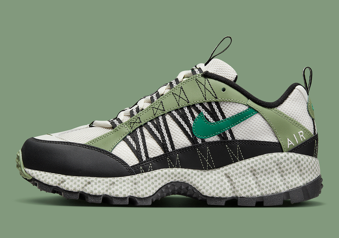 "Oil Green" Panels Land On This Understated Nike Air Humara