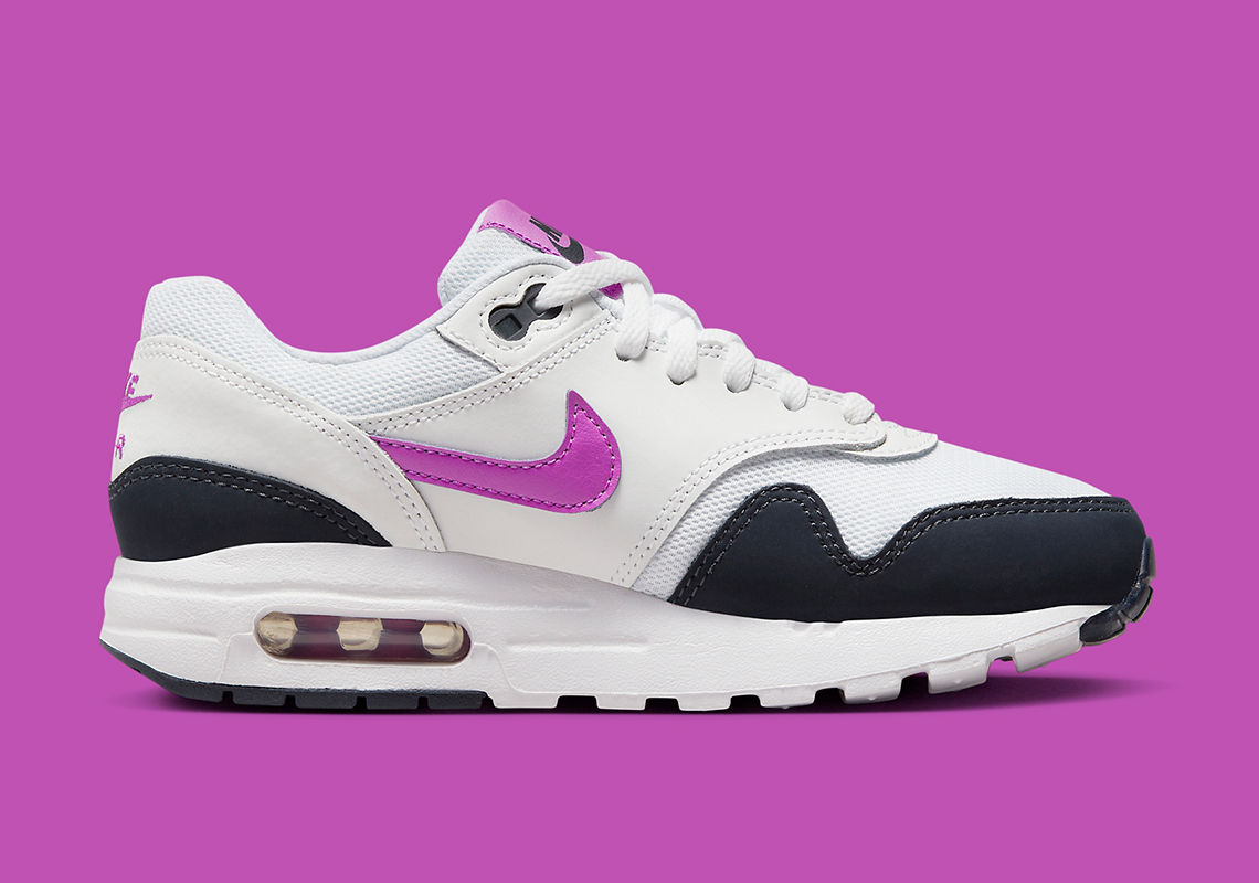 Nike Air Max 1 Gs Black White Purple Fq8360 100 3