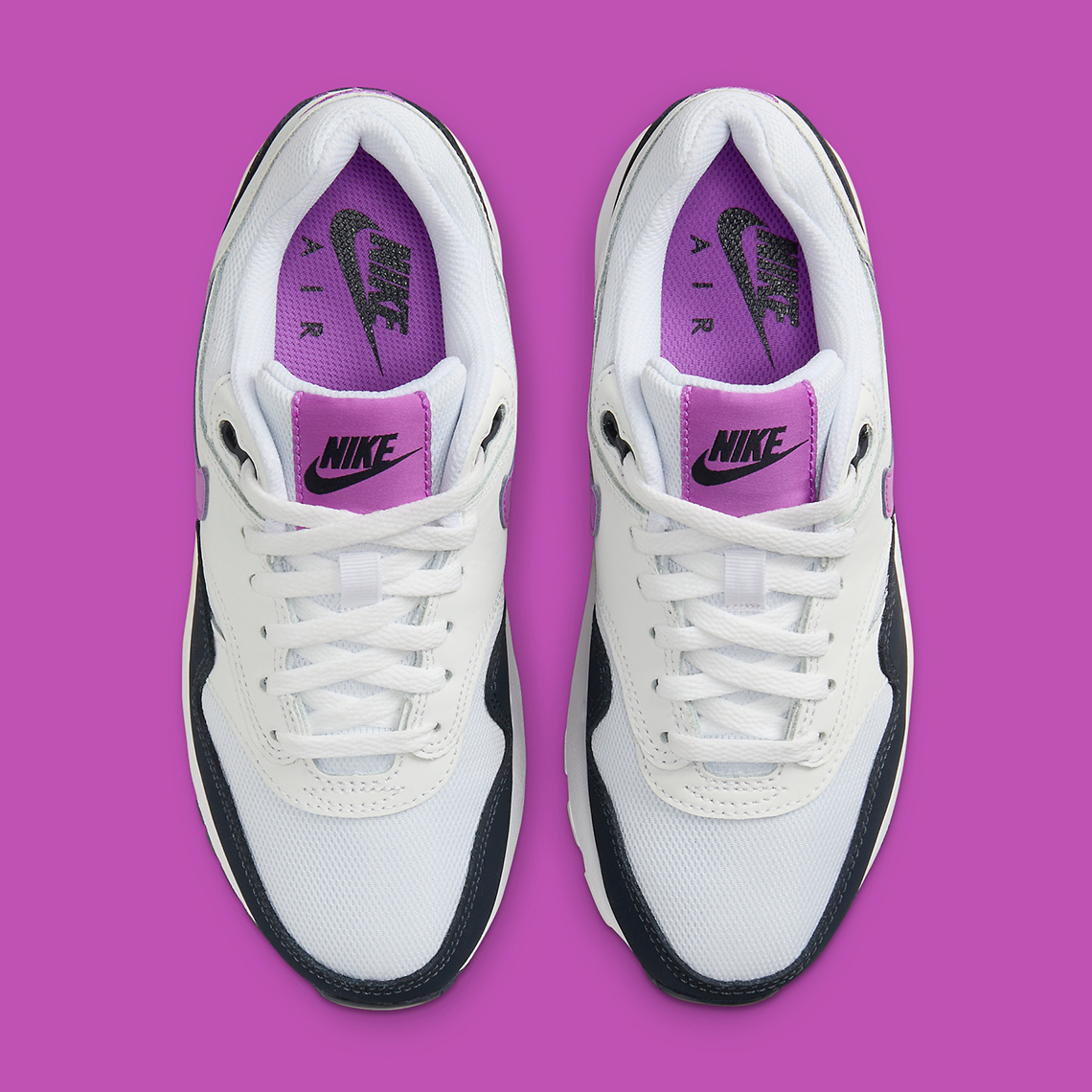 Nike Air Max 1 Gs Black White Purple Fq8360 100 5