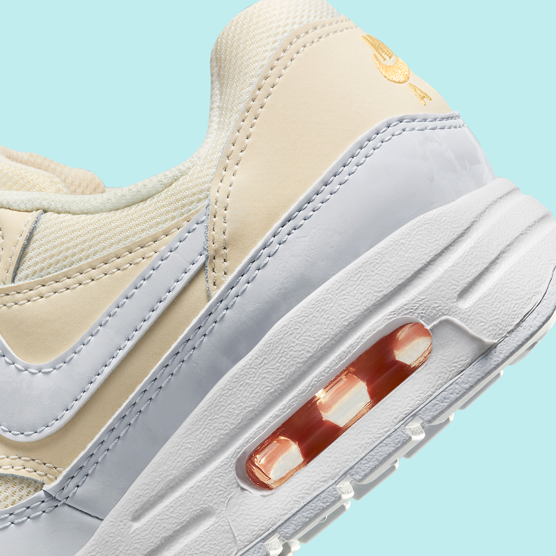 Nike Air Max 1 Gs Pale Ivory Football Grey Melon Tint Dz3307 102 1
