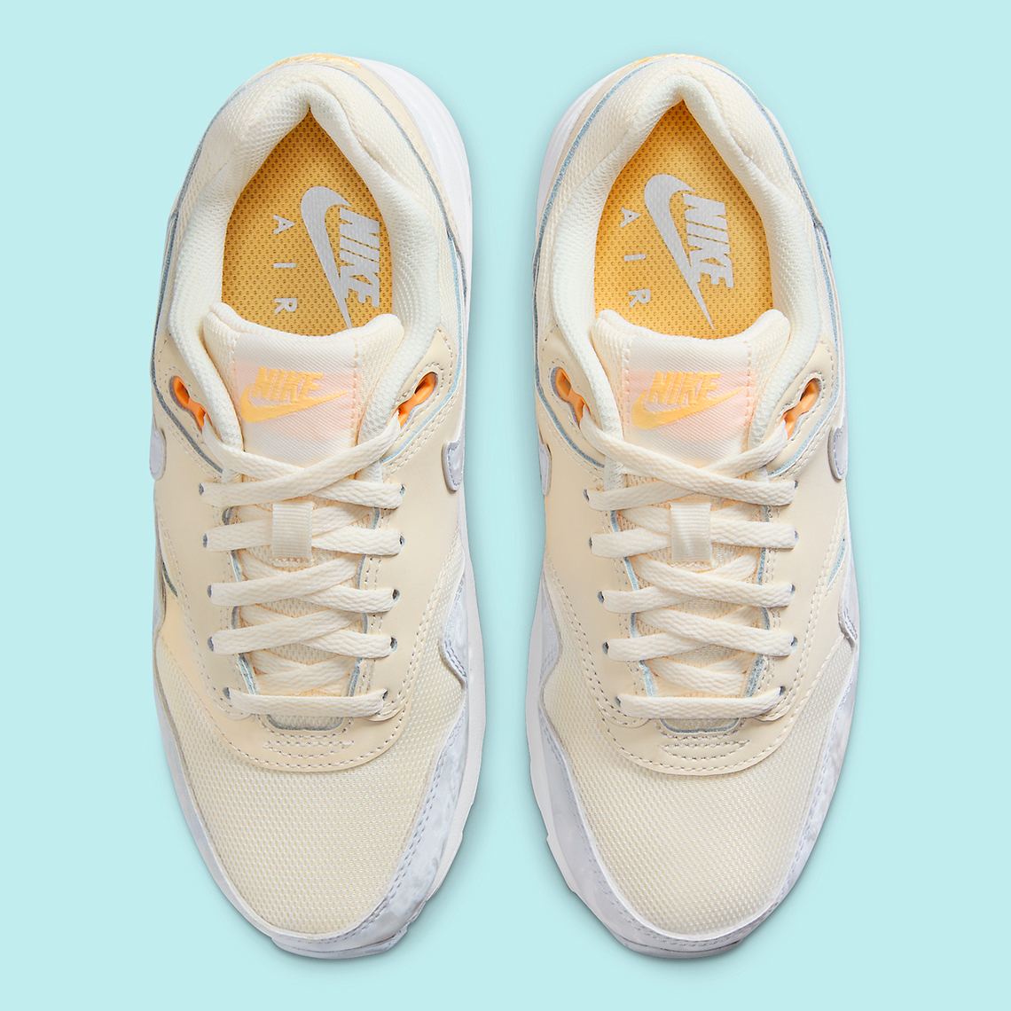 Nike Air Max 1 Gs Pale Ivory Football Grey Melon Tint Dz3307 102 7