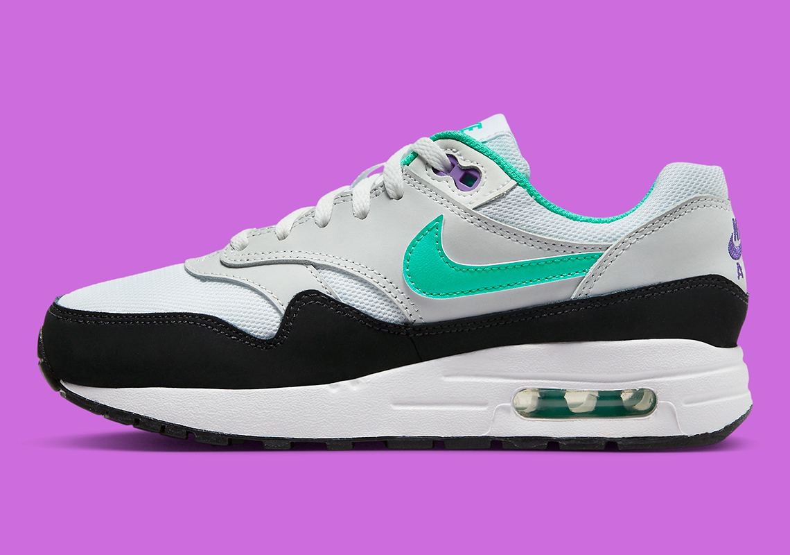 Nike Air Max 1 Gs White Black Tropical Twist Purple Dz3307 114 7