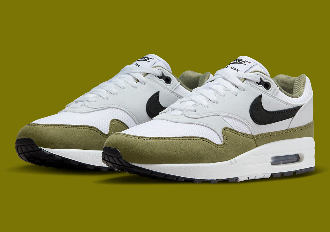 Nike Air Max 1 Medium Olive White Black Fd9082 102 6