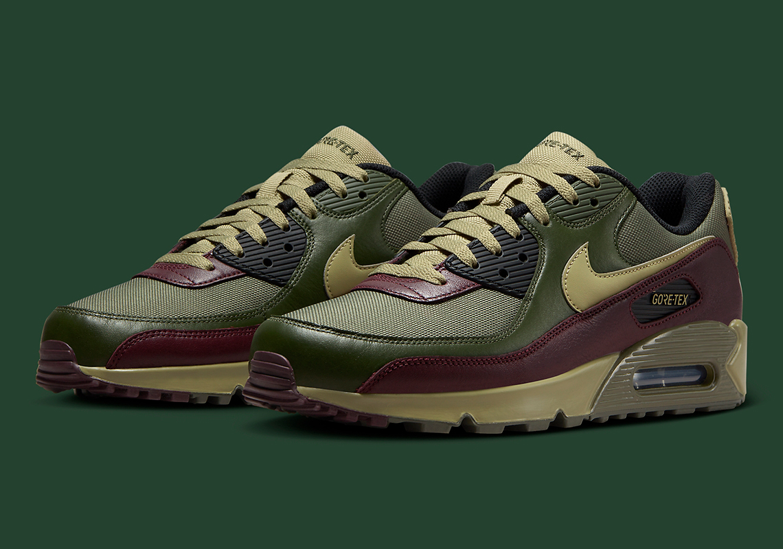 Nike Air Max 90 Gore Tex Medium Olive Neutral Olive Cargo Khaki Fd5810 200 4