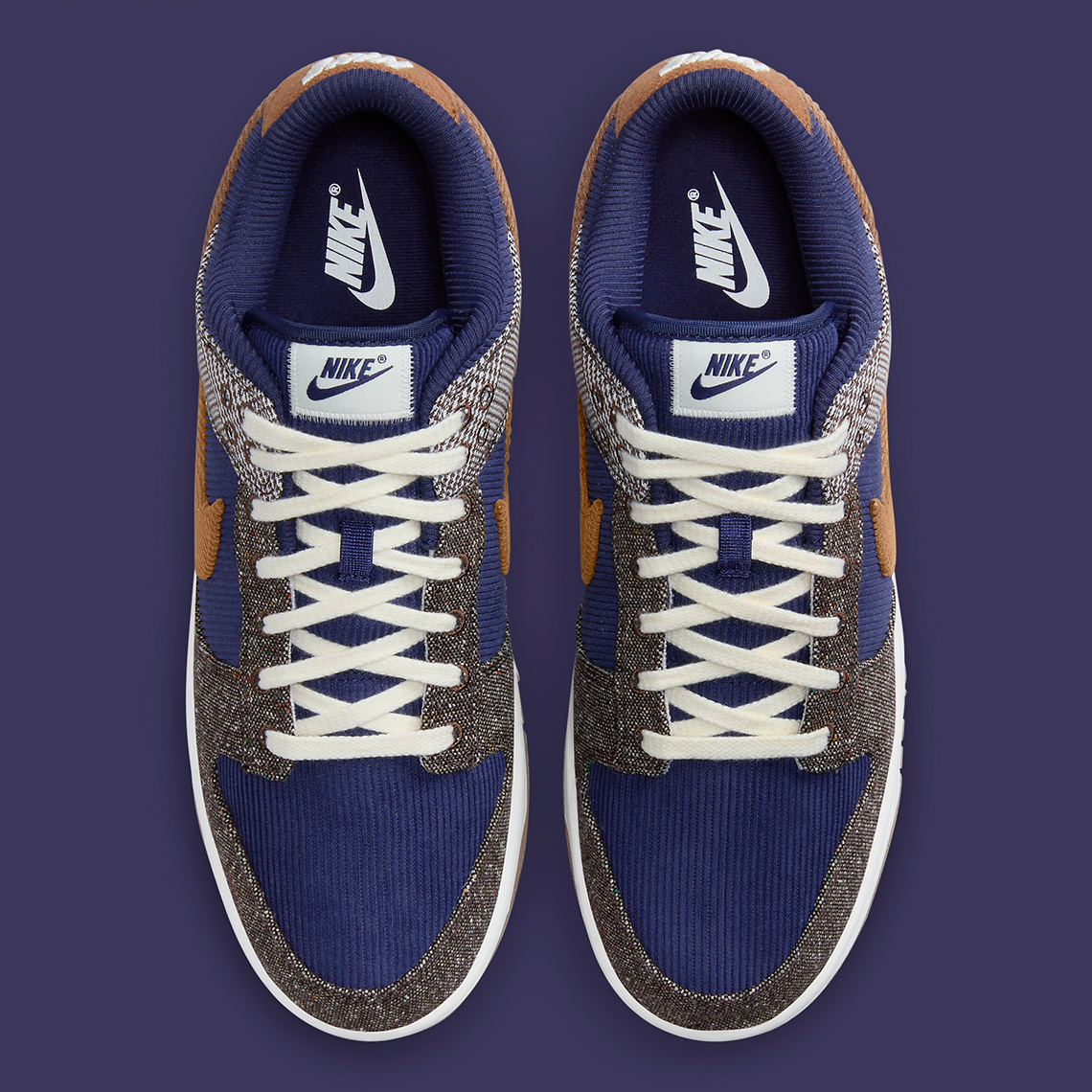 Nike Dunk Low Midnight Navy Ale Brown Pale Ivory Fq8746 410 1