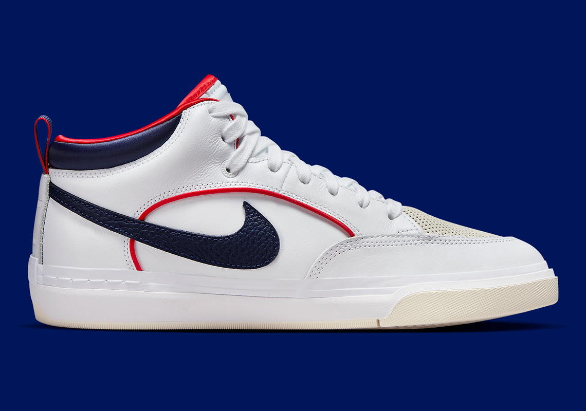 Nike Sb Leo White Navy Red Fd0268 100 3