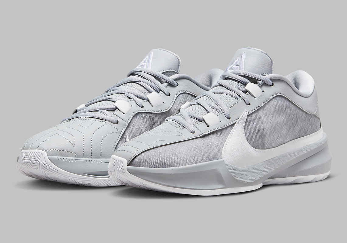 Nike Zoom Freak 5 Tb Wolf Grey White Dz2946 002 1