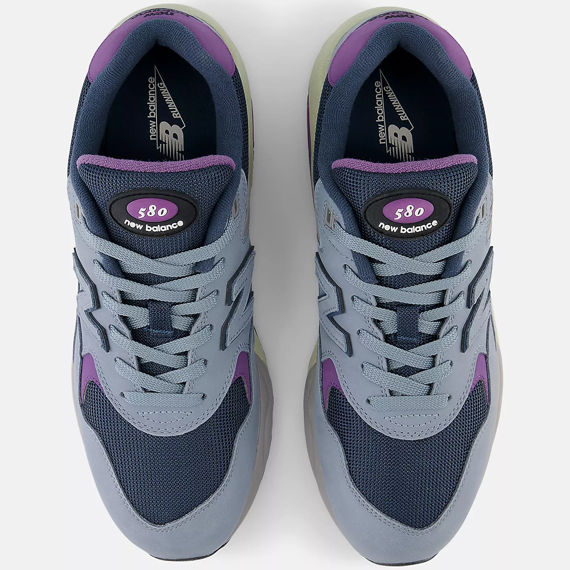 New Balance 580 Arctic Grey Nb Navy Dusted Grape 3