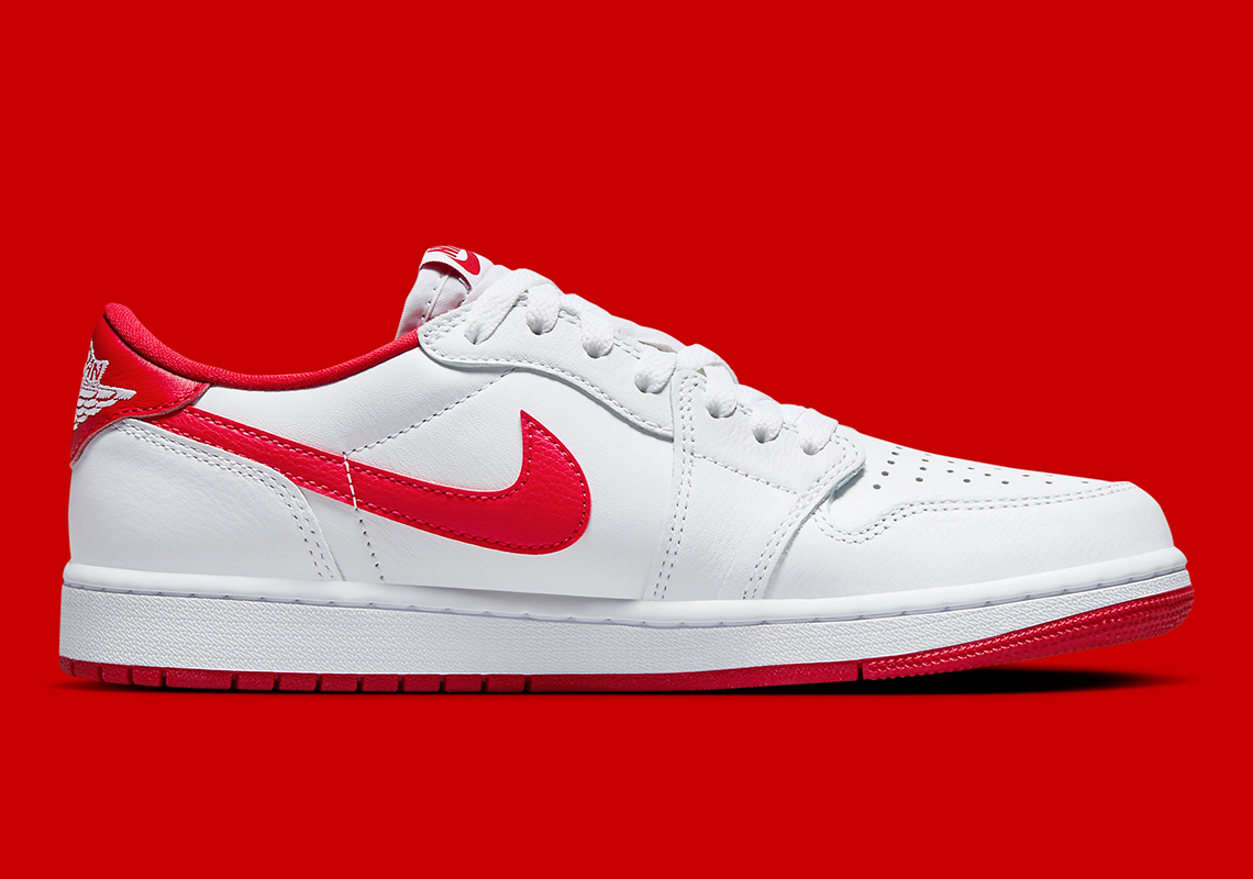 Air Jordan 1 Low Og White Red Cz0790 161 Official Images 4