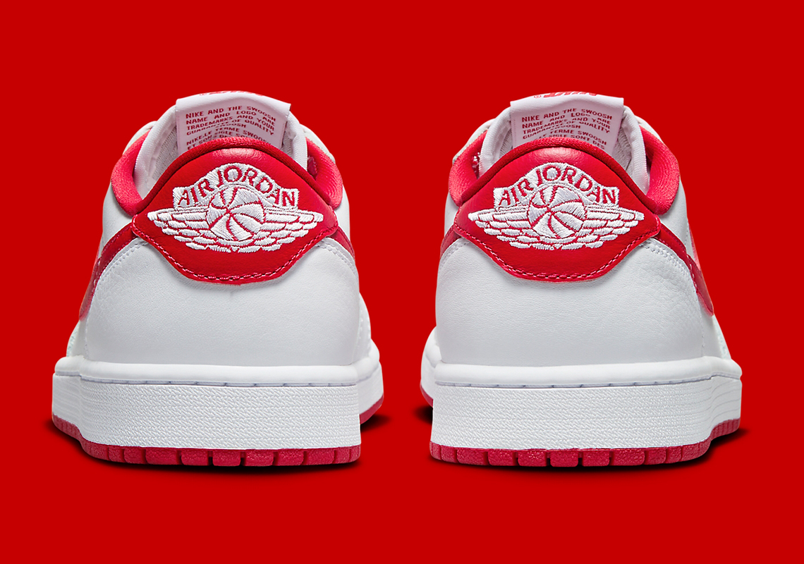 Air Jordan 1 Low Og White Red Cz0790 161 Official Images 5