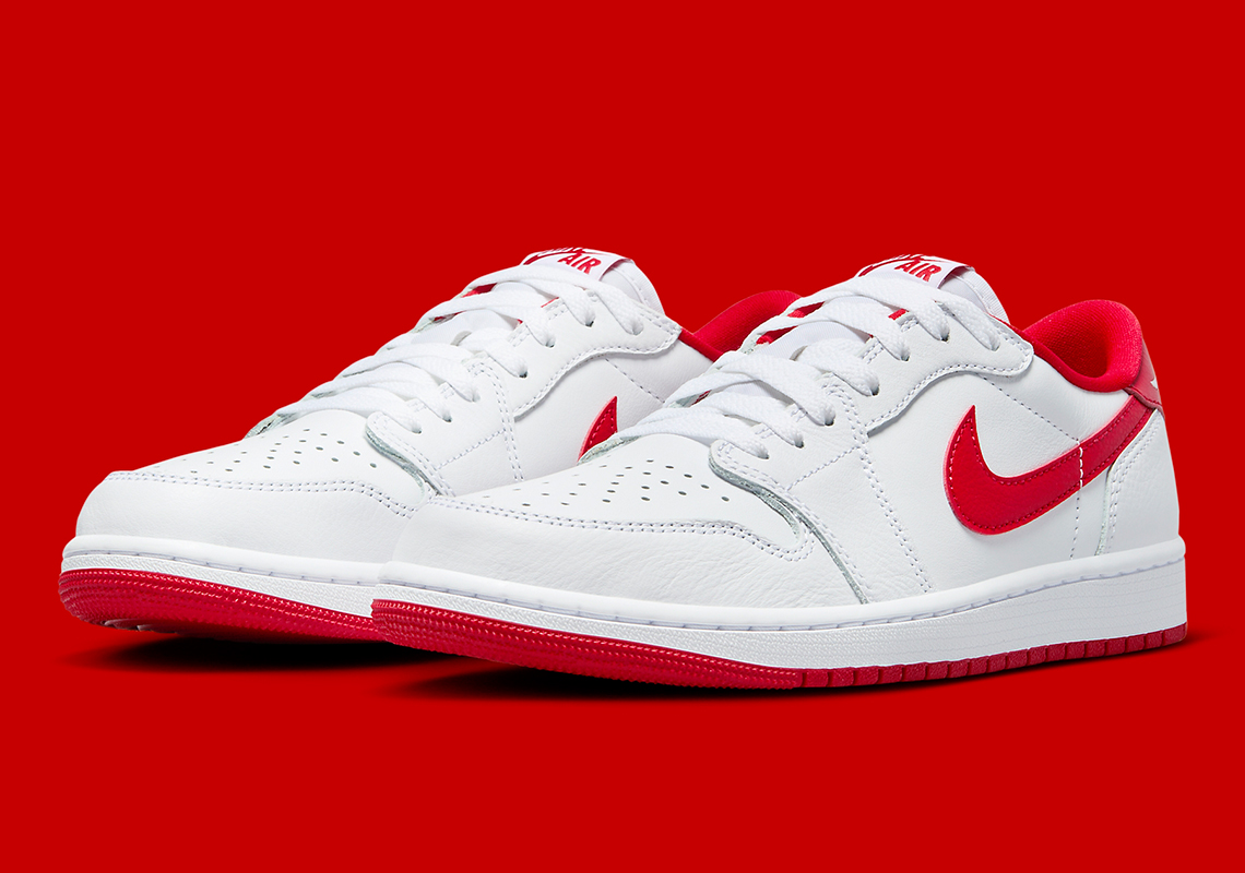 Air Jordan 1 Low Og White Red Cz0790 161 Official Images 7