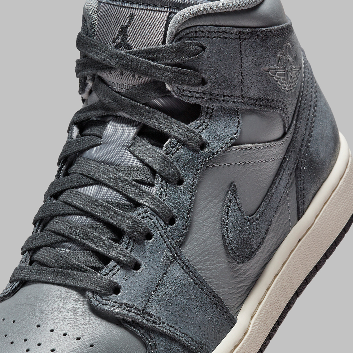 Air Jordan 1 Mid Distressed Grey Fj3448 001 2