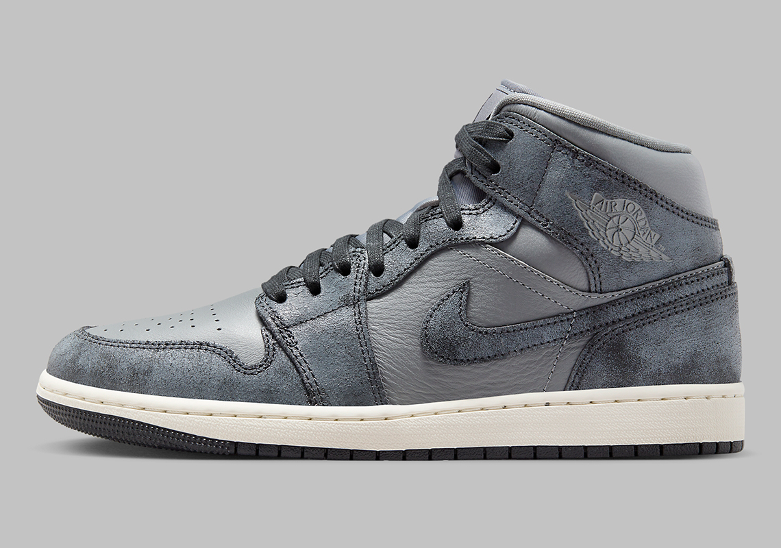 Air Jordan 1 Mid Distressed Grey Fj3448 001 5