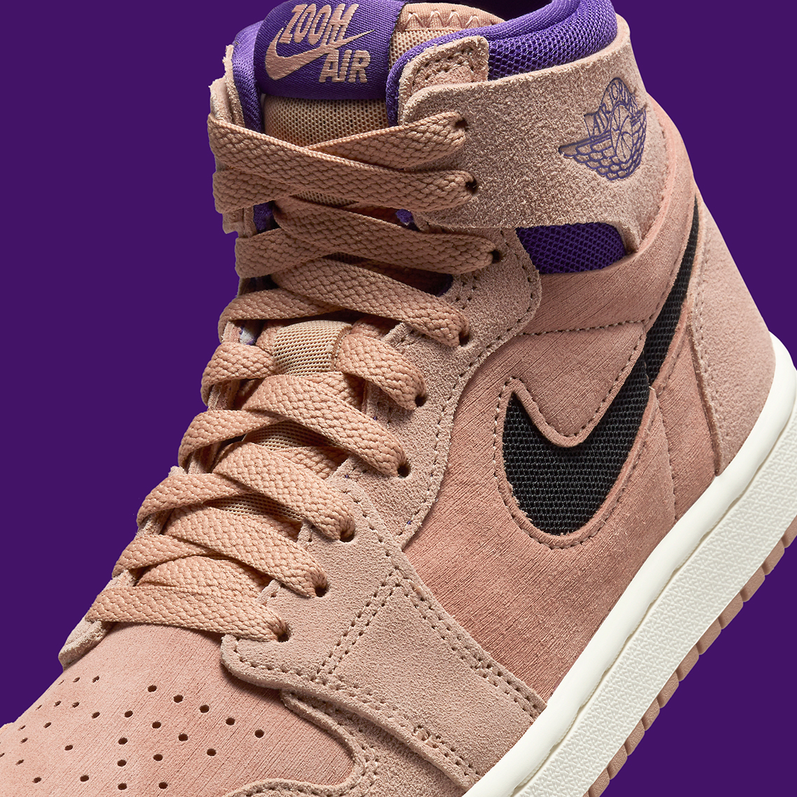 Air Jordan 1 Zoom Cmft 2 Tan Purple Dv1305 200 1