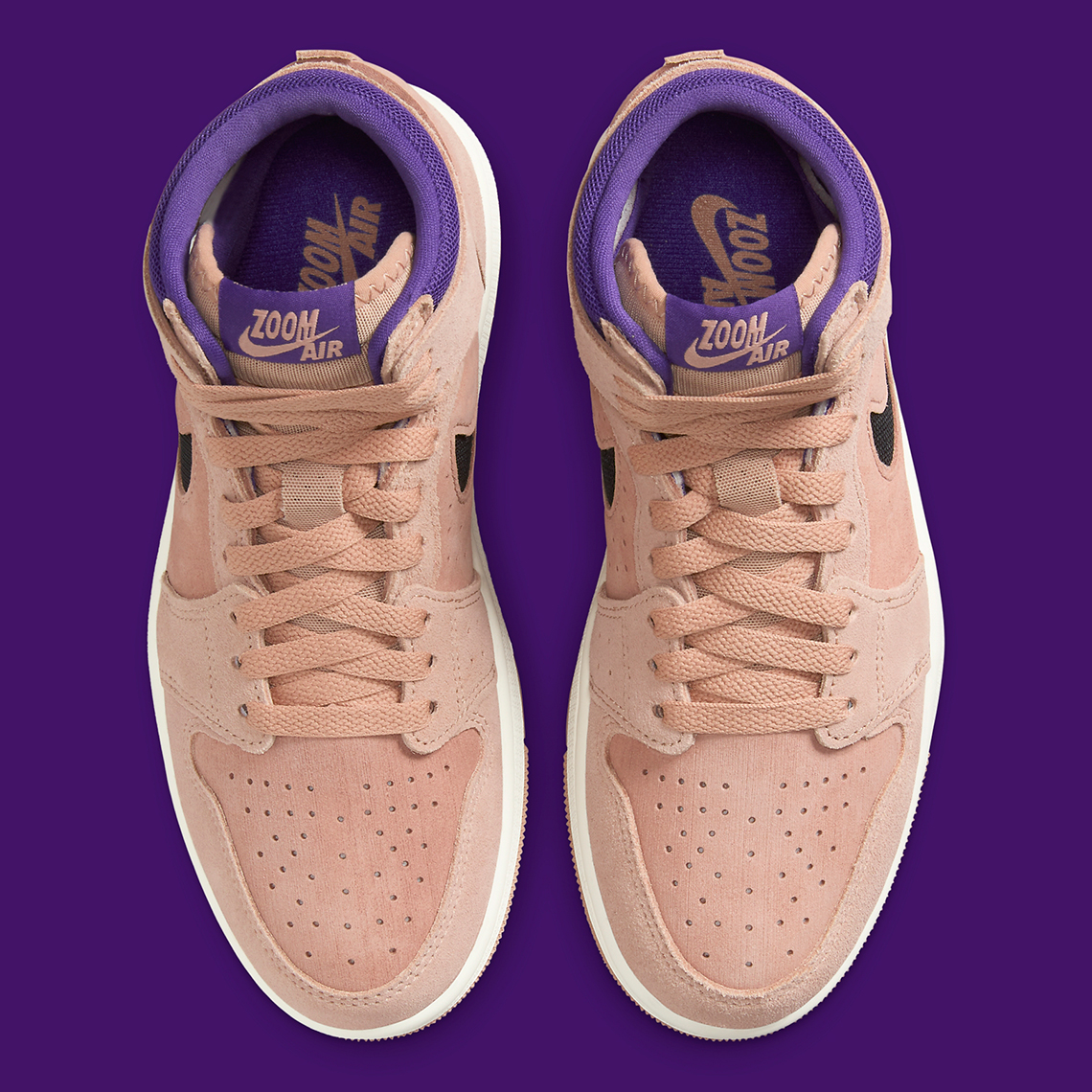 Air Jordan 1 Zoom Cmft 2 Tan Purple Dv1305 200 2