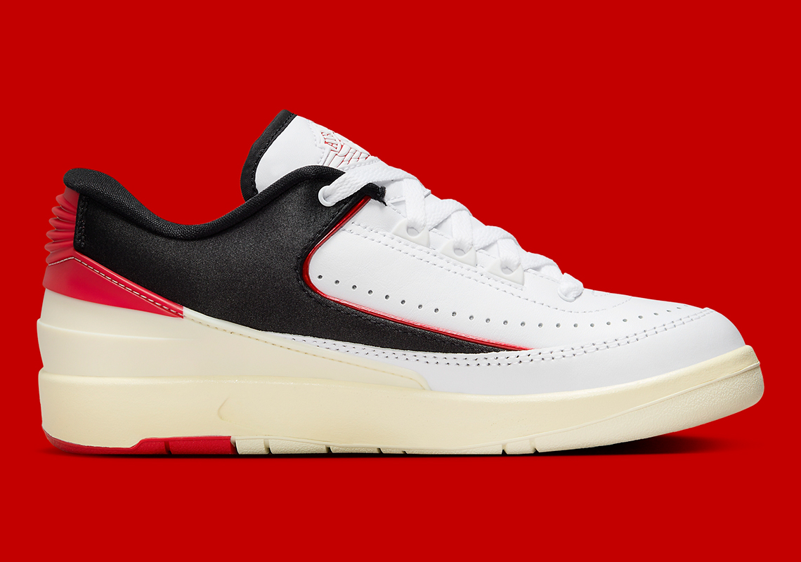 Air Jordan 2 Low Womens White University Red Black Coconut Milk Fd4849 106 10