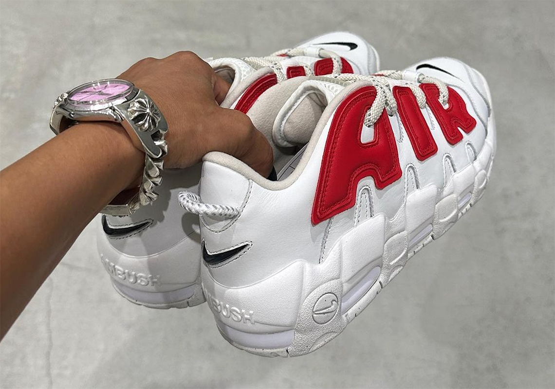 Yoon Reveals Unreleased “White/Red” AMBUSH Nike Uptempo Sample