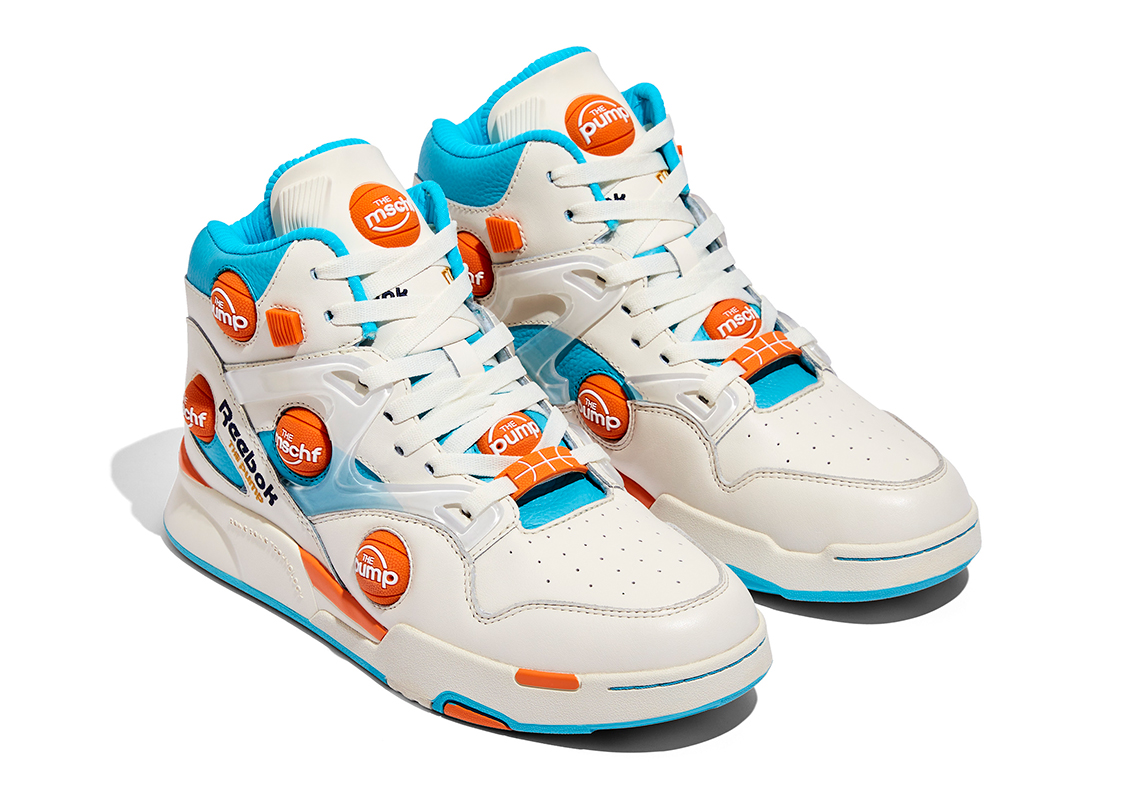 Mschf Reebok Pump Omni Zone Ix White Blue Orange 4