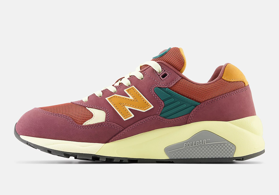 New Balance 580 Washed Burgundy Vintage Teal Mt580kda 3