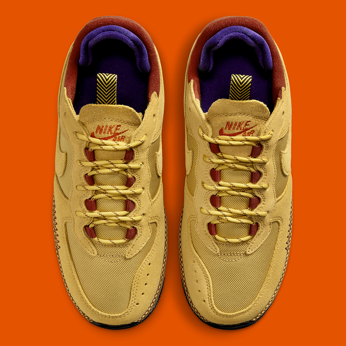 Nike Air Force 1 Wild Wheat Gold Rugged Orange Fb2348 700 4