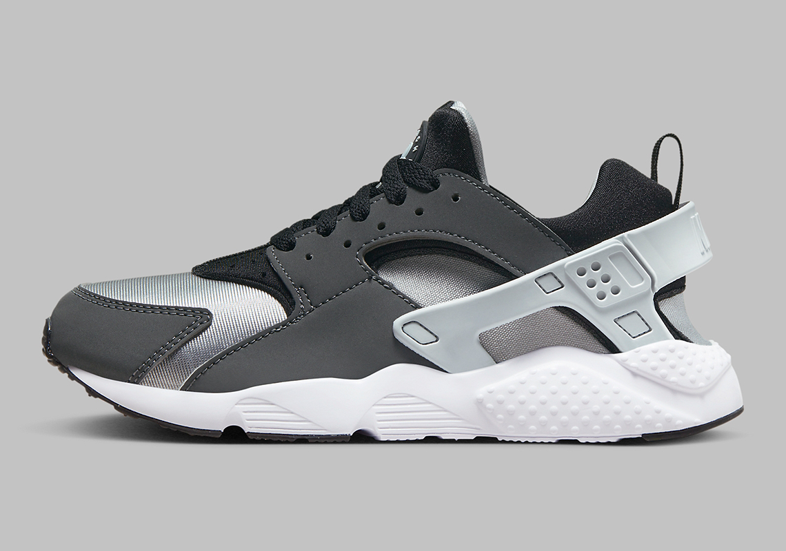 Nike Air Huarache Gs Grey Silver Black Fv5603 002 8