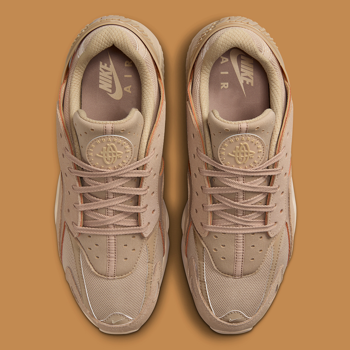 Nike Air Huarache Runner Wheat Gold Dz3306 200 1