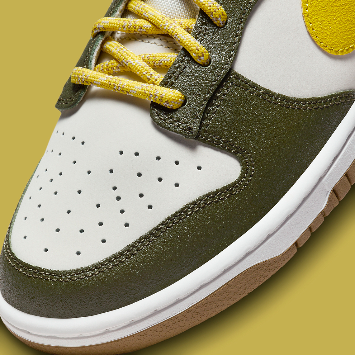 Nike Dunk Low Cargo Khaki Vivid Sulfur 5