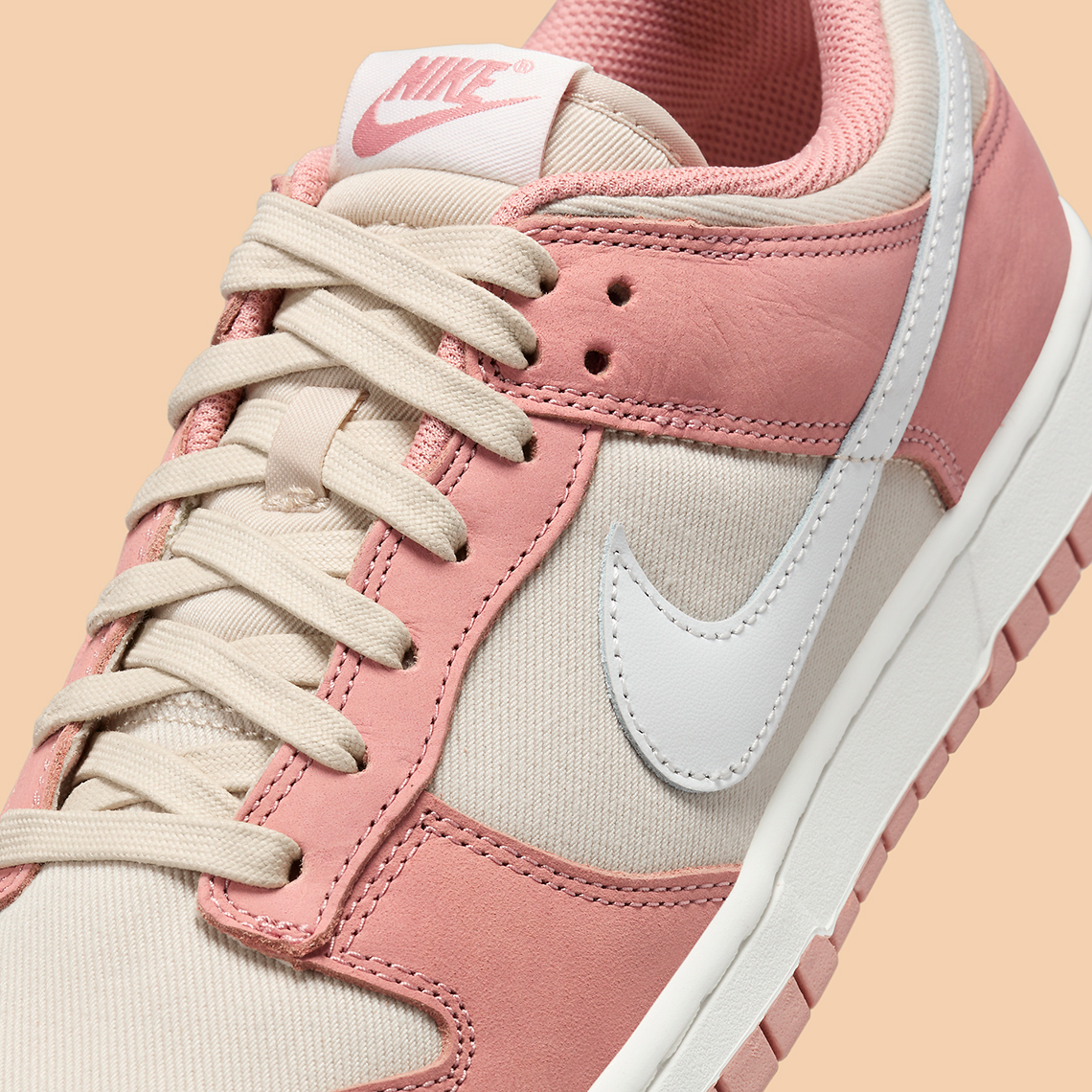 Nike Dunk Low Red Stardust Summit White Sanddrift Fb8895 601 10