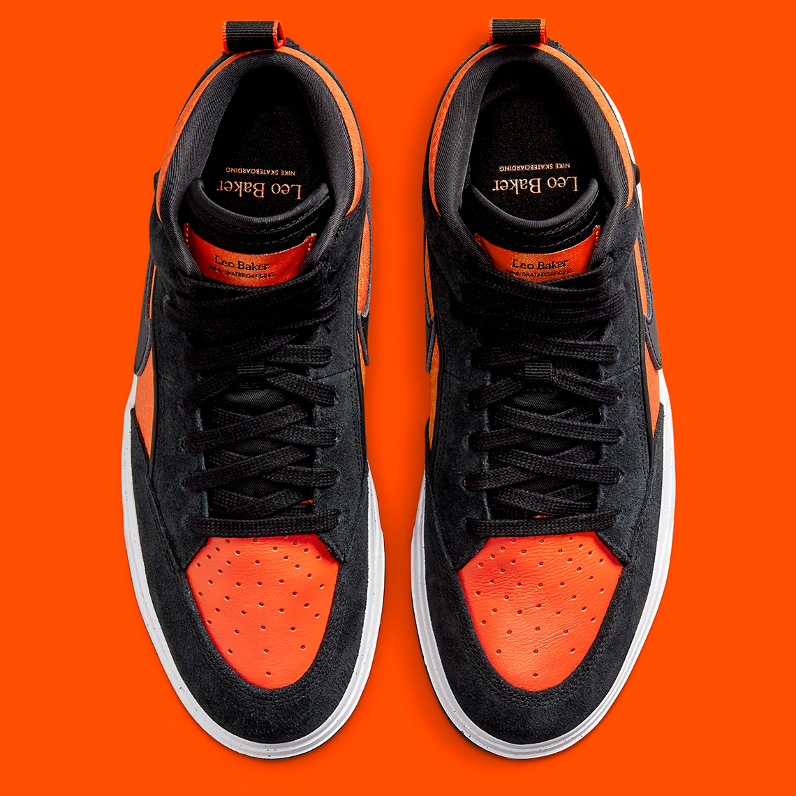 Nike Sb Leo React Black Flash Orange Dx4361 002 4 1