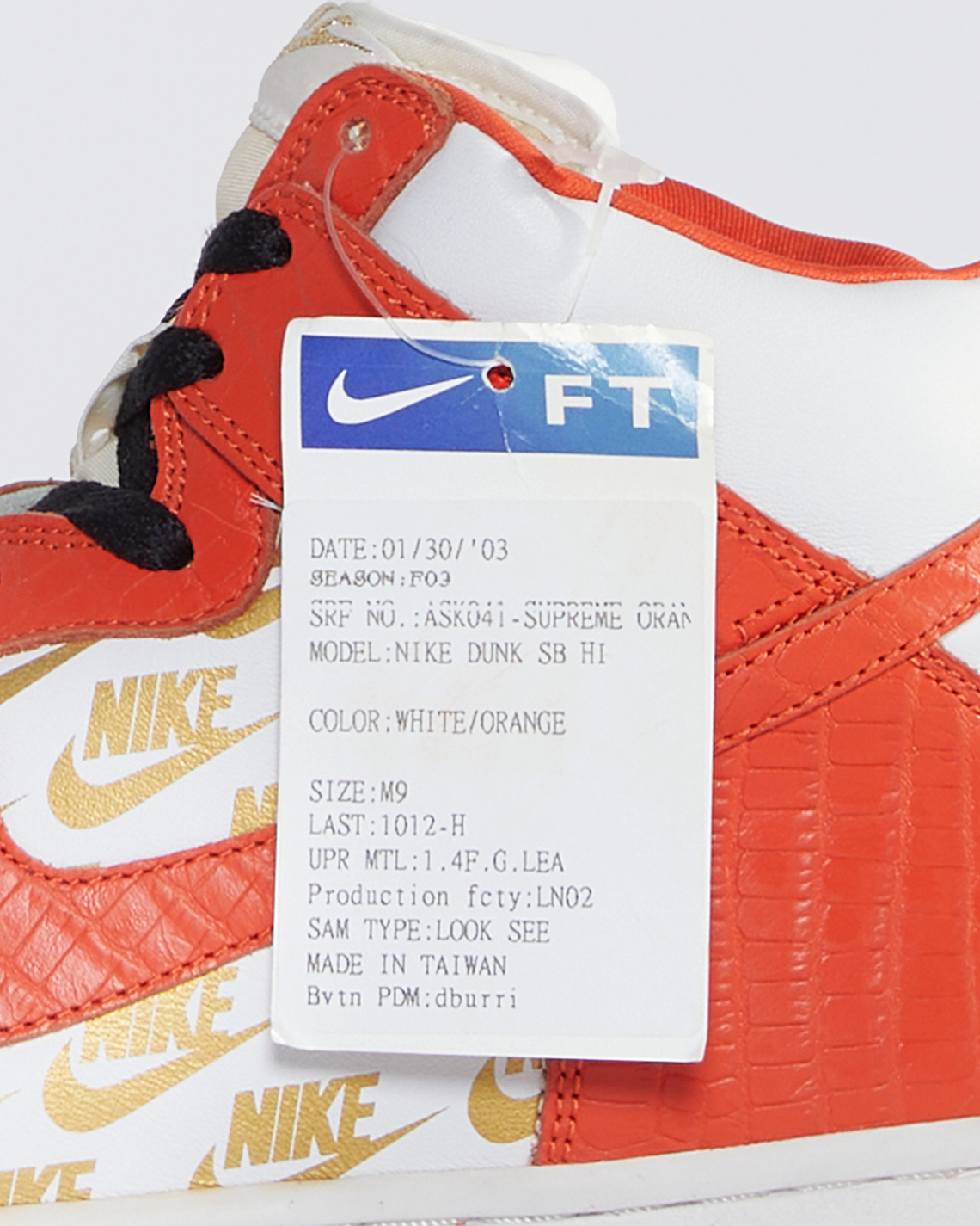 Pharrell Joopiter Supreme Nike Sb Dunk Sample Prototype 4