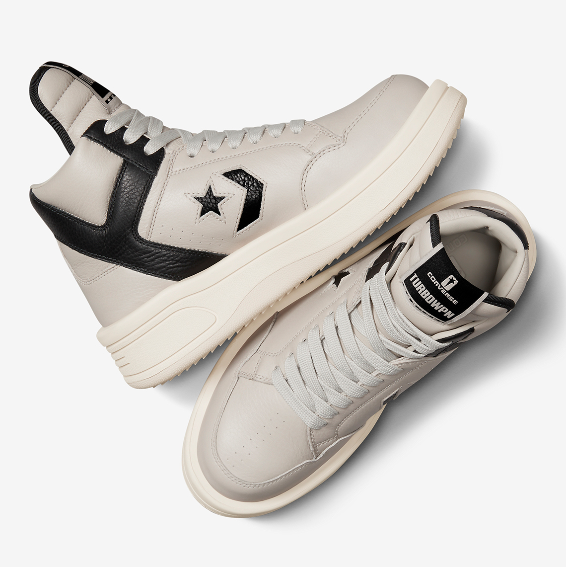 Rick Owens Converse Drkshdw Turbowpn Beige Black A06758c 4