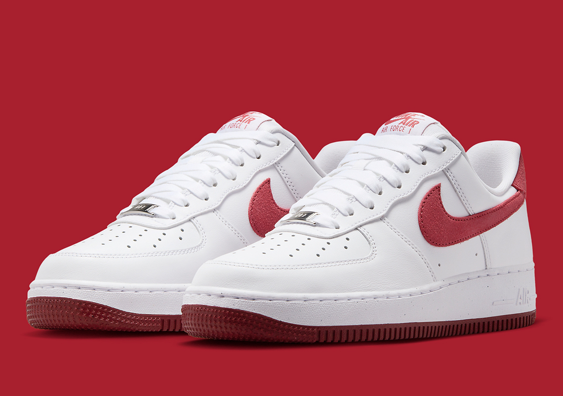 Nike Air Force 1 White Red Fq7626 100 4