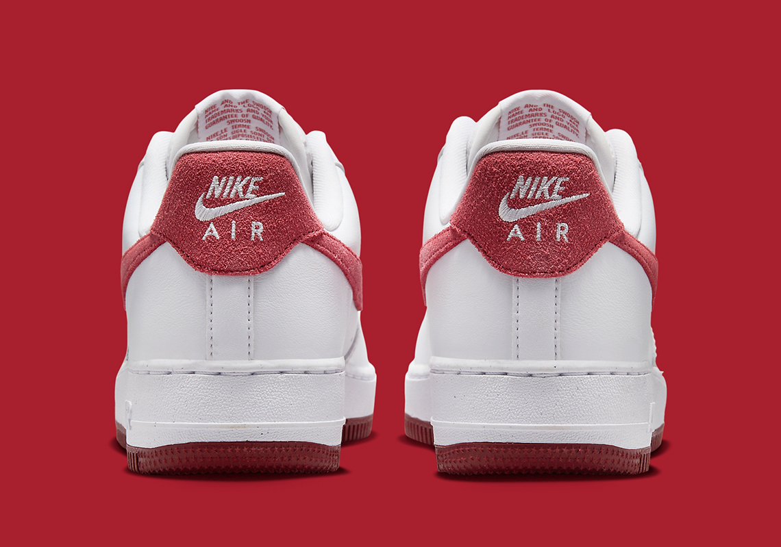 Nike Air Force 1 White Red Fq7626 100 5