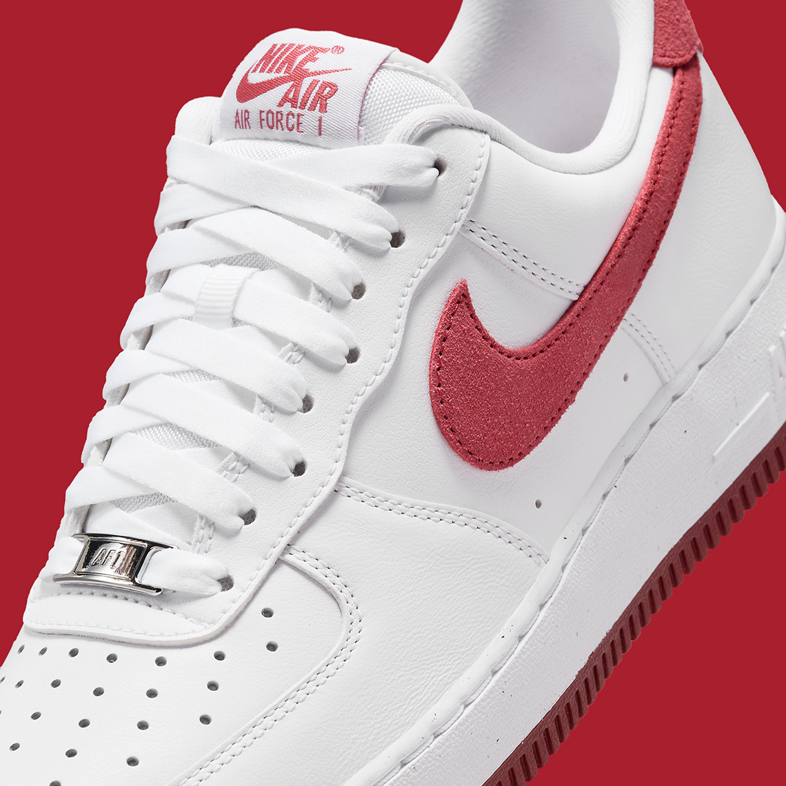 Nike Air Force 1 White Red Fq7626 100 6