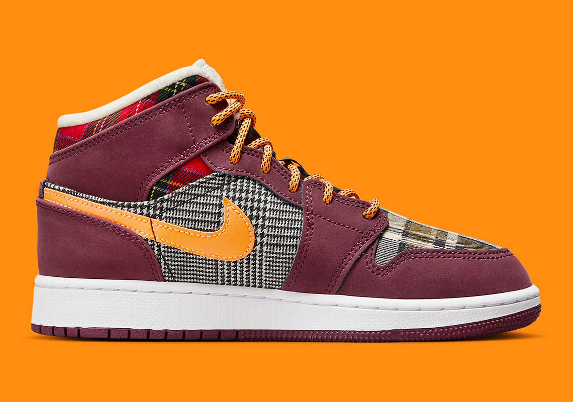 Air Jordan 1 Mid Gs Plaid Fd5460 608 Release Date 1