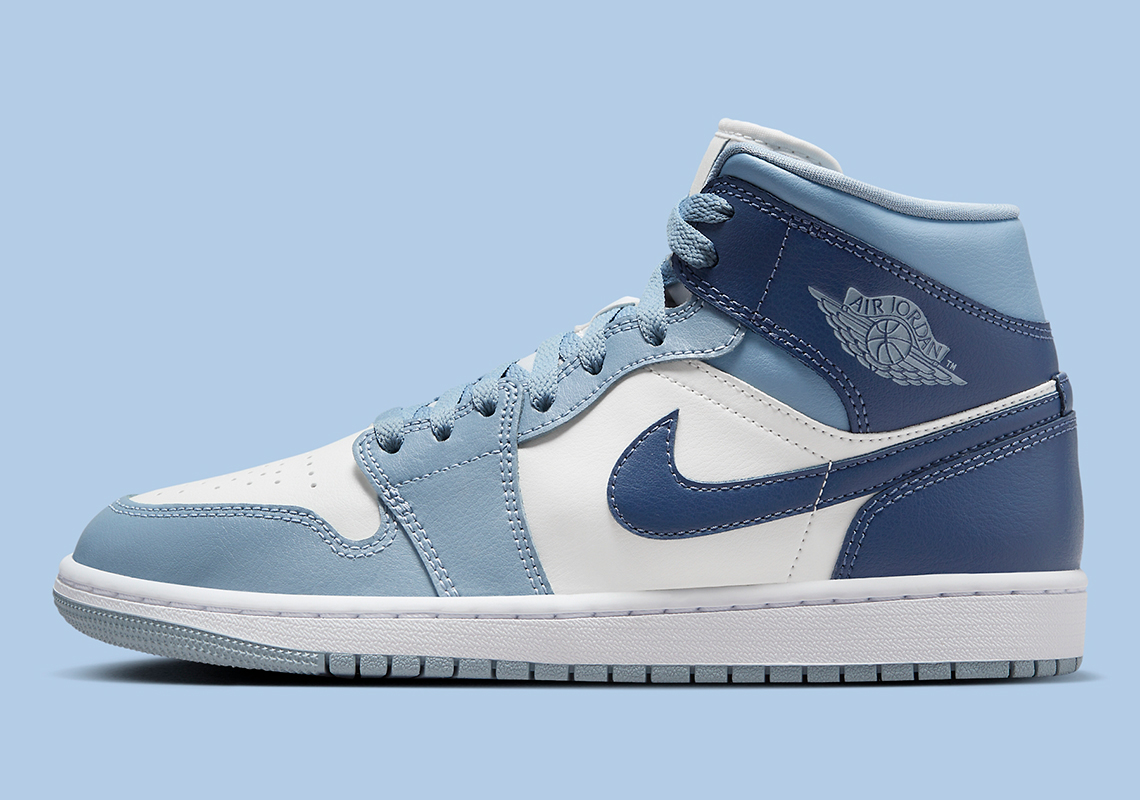 This Air Jordan 1 Mid For Women Is Feeling The Blues