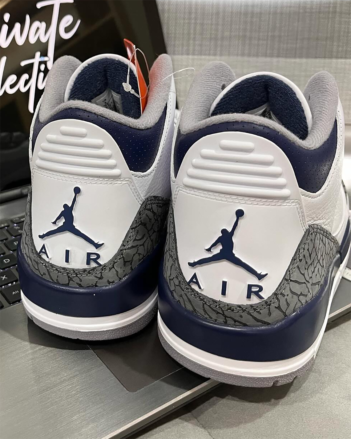 Air Jordan 3 White Midnight Navy Ct8532 140 3