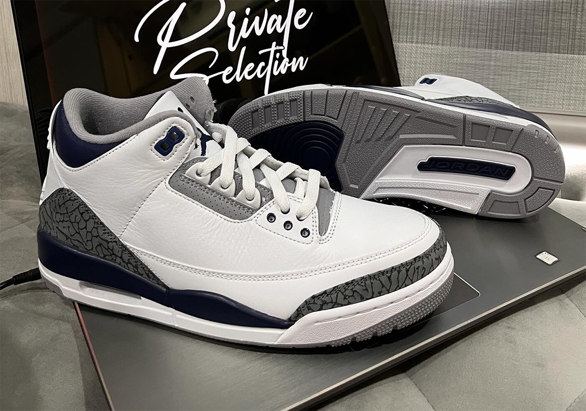 Air Jordan 3 White Midnight Navy Ct8532 140 5