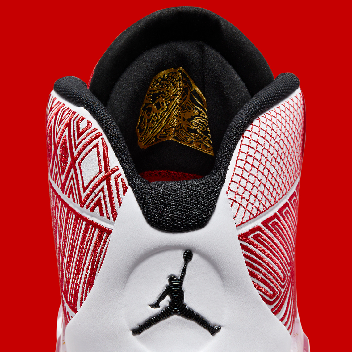 Air Jordan 38 White Black University Red Metallic Gold Dz3356 100 8