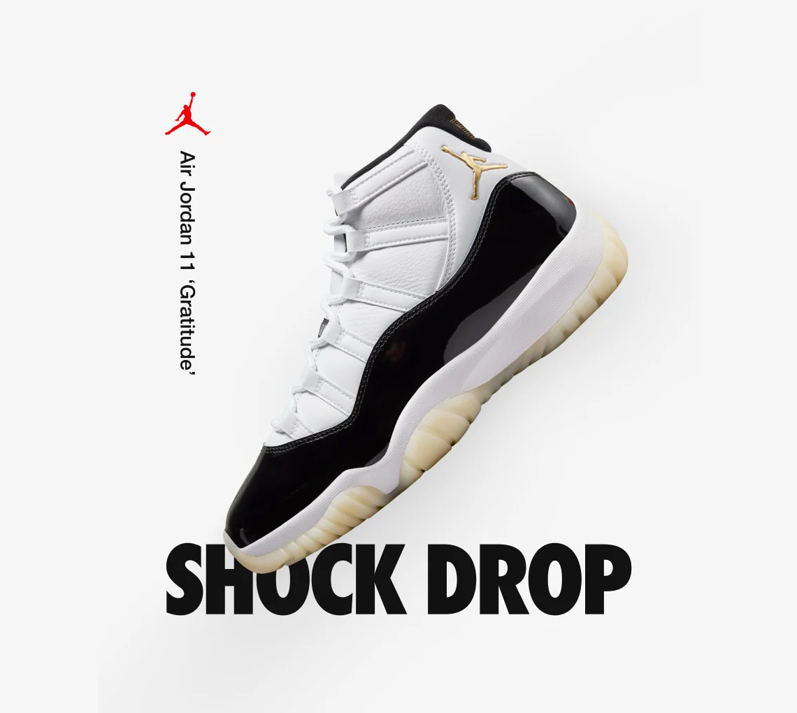Jordan 11 Gratitude Shock Drop