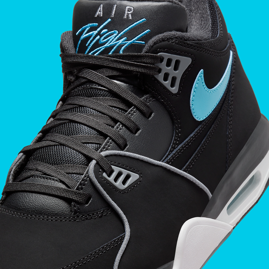 Nike Air Flight 89 Black Blue Hf0102 001 1